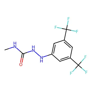 2-[3,5-Bis(trifluoromethyl)phenyl]-N-methylhydrazinecarboxamide structure