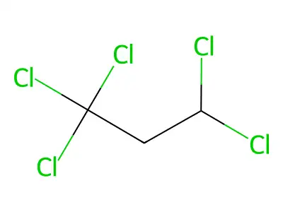 Propane, 1,1,1,3,3-pentachloro- structure
