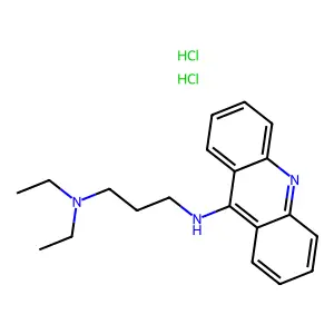 1,3-Propanediamine, N'-9-acridinyl-N,N-diethyl-, dihydrochloride structure
