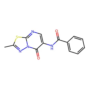 N-(2-methyl-5-oxo-[1,3,4]thiadiazolo[3,2-a]pyrimidin-6-yl)benzamide structure