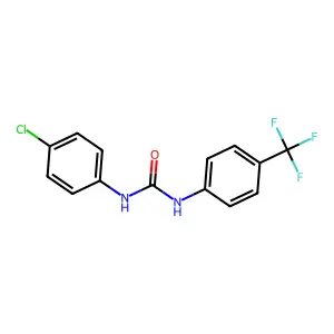 1-(4-Chlorophenyl)-3-[4-(trifluoromethyl)phenyl]urea structure