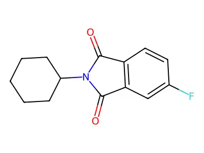 2-Cyclohexyl-5-fluoro-1H-isoindole-1,3(2H)-dione structure