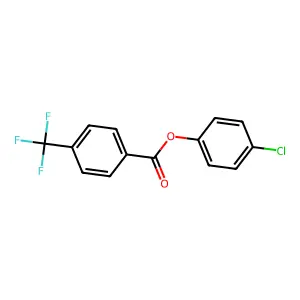 4-Chlorophenyl 4-(trifluoromethyl)benzoate structure