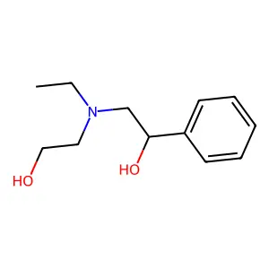 2-[Ethyl(2-hydroxyethyl)amino]-1-phenylethanol structure