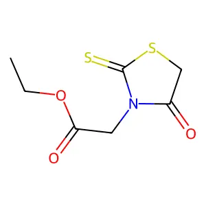 3-Rhodanineacetic acid, ethyl ester structure