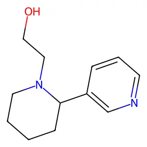 2-[(2S)-2-(pyridin-3-yl)piperidin-1-yl]ethanol structure