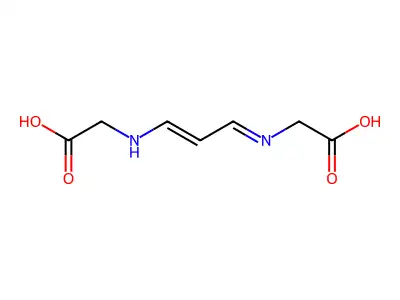2-[3-(Carboxymethylimino)prop-1-enylamino]acetic acid structure