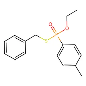 S-Benzyl O-ethyl p-tolylphosphonothioate structure