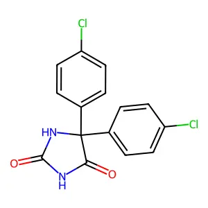 2,4-Imidazolidinedione, 5,5-bis(4-chlorophenyl)- structure