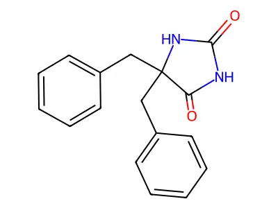 5,5-Dibenzylimidazolidine-2,4-dione structure