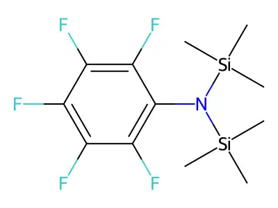N,N-Bis(trimethylsilyl)-2,3,4,5,6-pentafluoroaniline structure