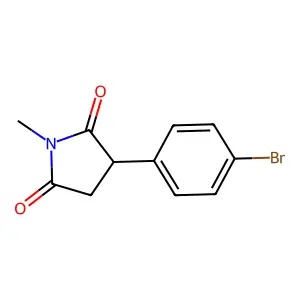 Succinimide, 2-(p-bromophenyl)-N-methyl- structure