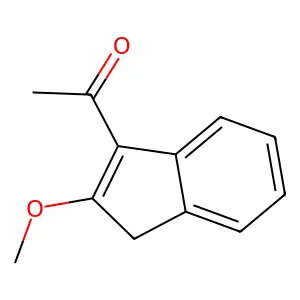 Ketone, 2-methoxyinden-3-yl methyl structure