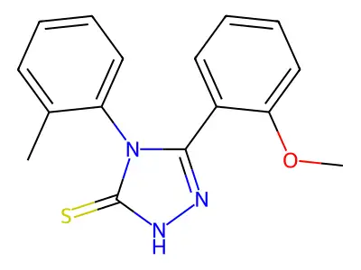 5-(2-methoxyphenyl)-4-(2-methylphenyl)-4H-1,2,4-triazole-3-thiol structure