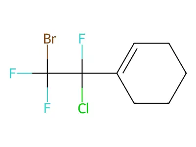 1-(2-Bromo-1-chlorotrifluoroethyl)cyclohex-1-ene structure