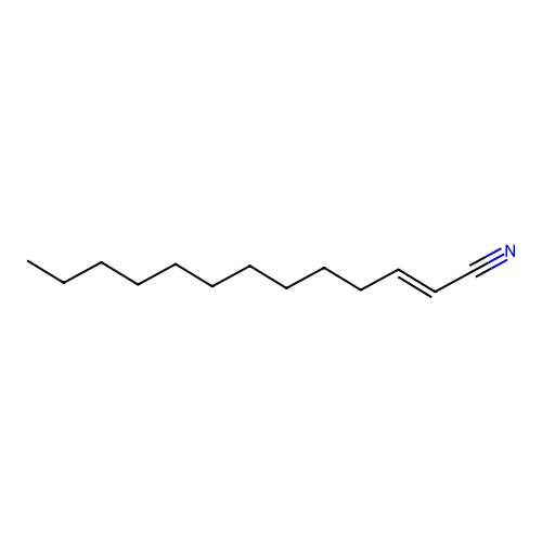 2-Tridecenenitrile, (2E)- structure