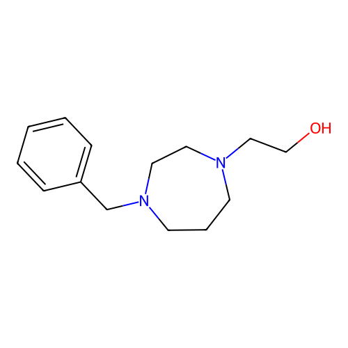 N-Benzyl-N'-(beta-hydroxyethyl) homopiperazine structure