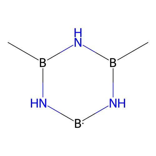 Borazine, 2,4-dimethyl- structure