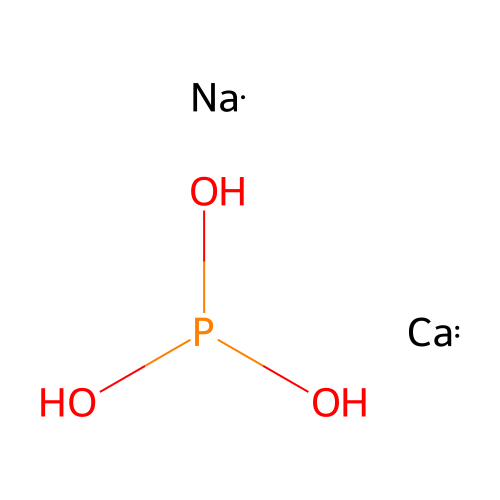 Metaphosphoric acid, calcium sodium salt structure