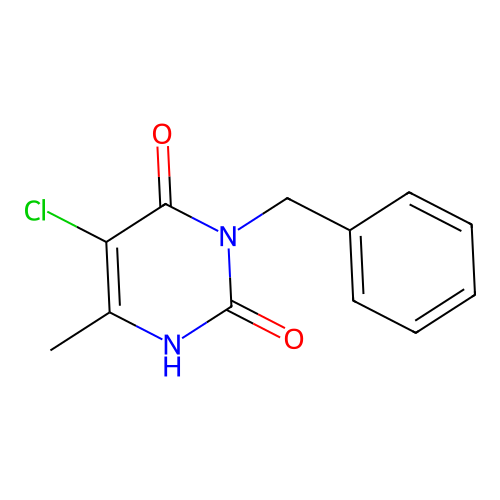 3-benzyl-5-chloro-6-methylpyrimidine-2,4(1H,3H)-dione structure