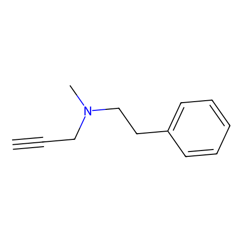 Benzeneethanamine, N-methyl-N-2-propynyl- structure