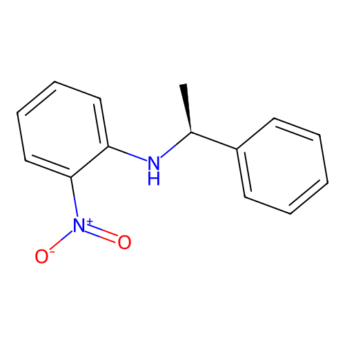 2-nitro-N-[(1S)-1-phenylethyl]aniline structure