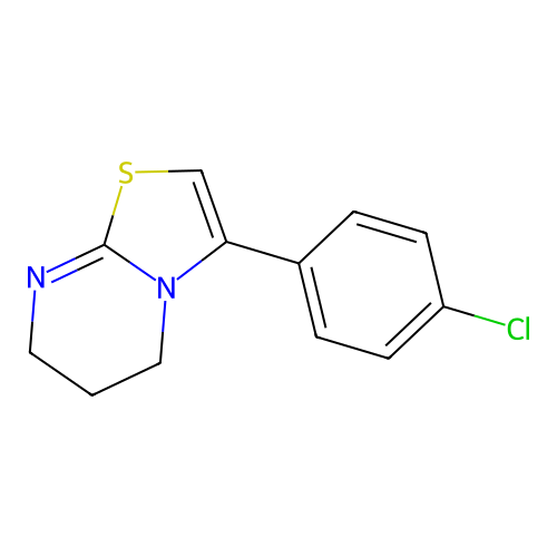 3-(4-chlorophenyl)-6,7-dihydro-5H-[1,3]thiazolo[3,2-a]pyrimidine structure