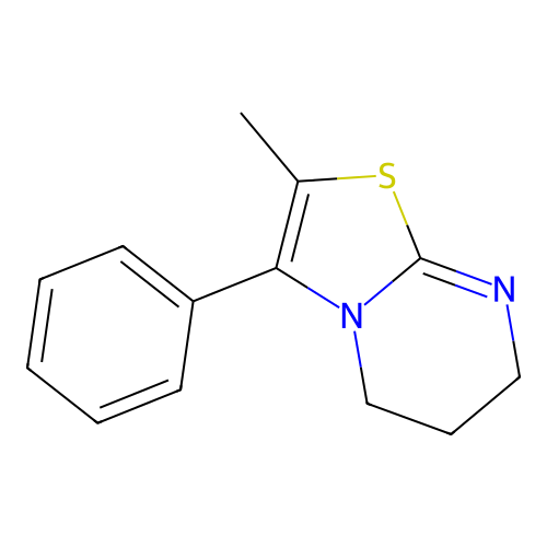 2-methyl-3-phenyl-6,7-dihydro-5H-[1,3]thiazolo[3,2-a]pyrimidine structure