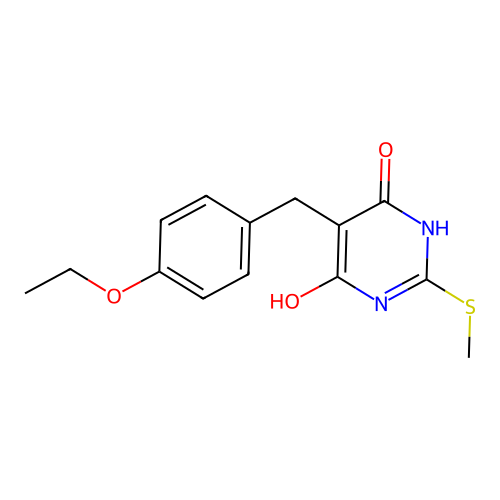 5-(4-Ethoxy-benzyl)-2-methylsulfanyl-pyrimidine-4,6-diol structure