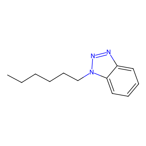 1-Hexylbenzotriazole structure