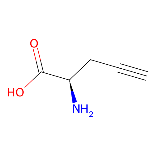 propargylglycine, (R)- structure