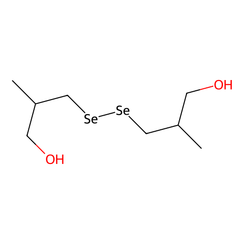 1-Propanol, 3,3'-diselenobis[2-methyl- structure