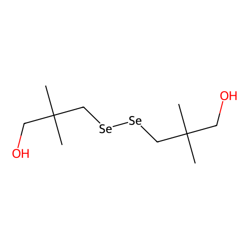 1-Propanol, 3,3'-diselenobis[2,2-dimethyl- structure