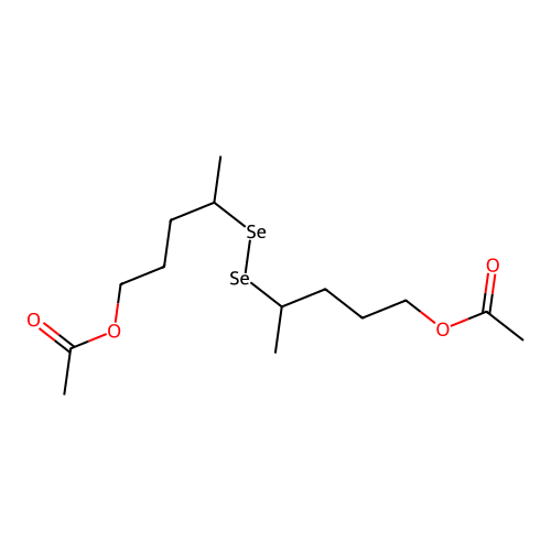 1-Pentanol, 4,4'-diselenodi-, diacetate structure