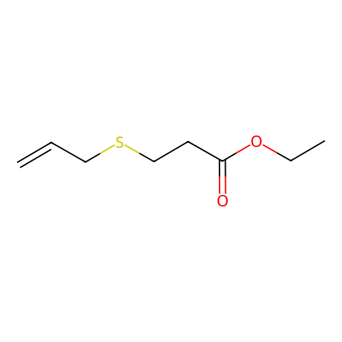 Ethyl 3-(allylsulfanyl)propanoate structure