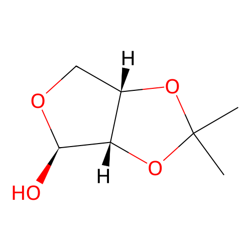 (3aS,4S,6aS)-Tetrahydro-2,2-dimethylfuro[3,4-d]-1,3-dioxol-4-ol structure