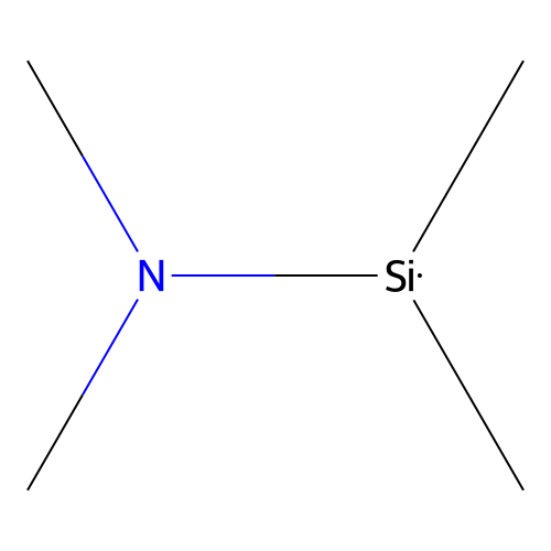 Silanamine, N,N,1,1-tetramethyl- structure