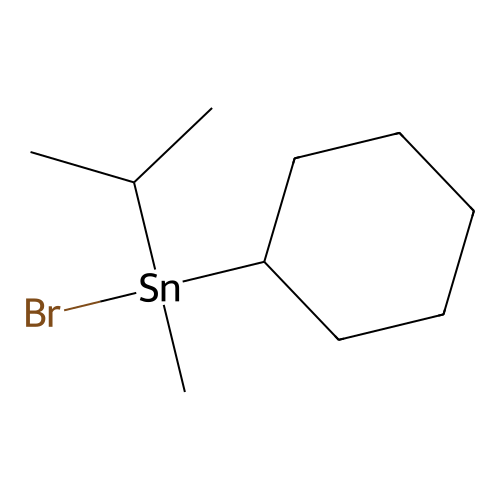 Stannane, bromocyclohexylisopropylmethyl- structure
