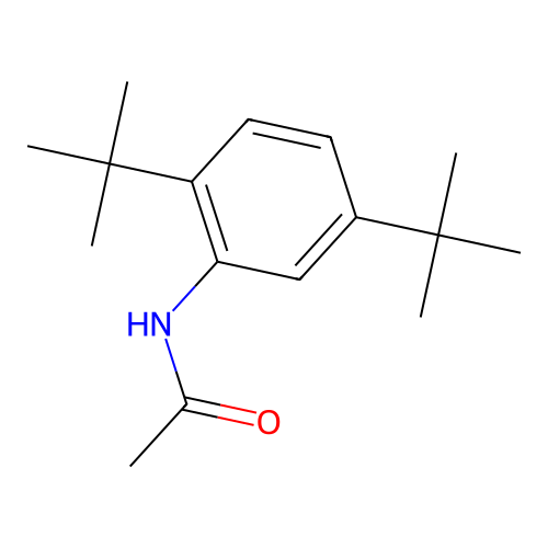 N-(2,5-ditert-butylphenyl)acetamide structure