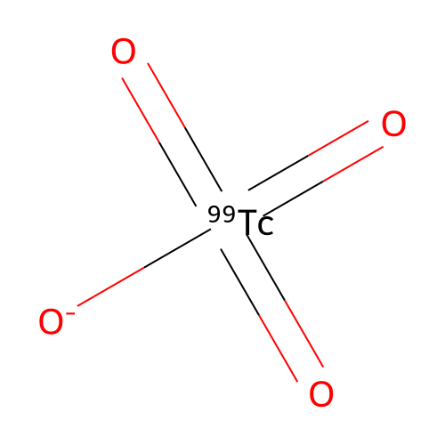 Technetium Tc-99m pertechnetate structure