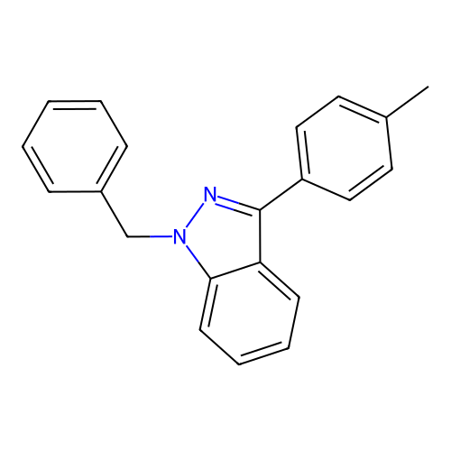 Benzyl-3-(4-methylphenyl)-1h-indazole structure