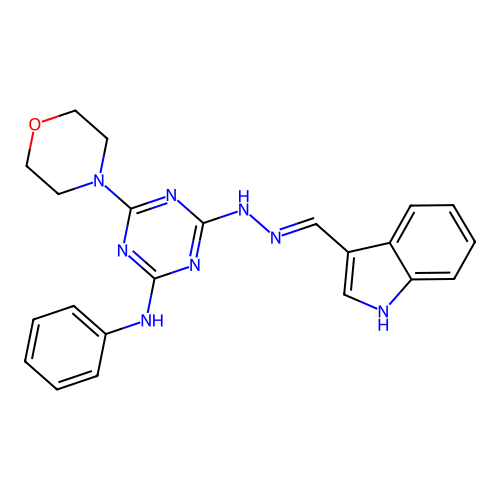 Chemical Compound (C22H22N8O) structure