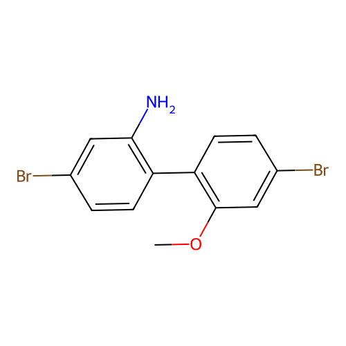 2-Methoxy-2'-amino-4,4'-dibromobiphenyl structure