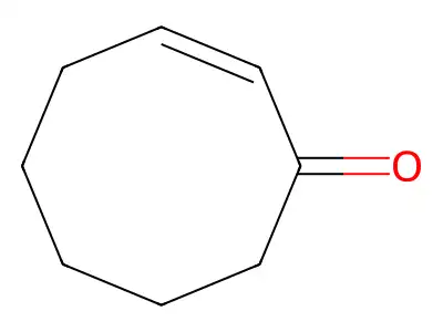 Cyclooctene-3-one structure