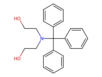 N,N-Bis(2-hydroxyethyl)tritylamine structure