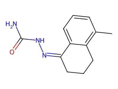 [(Z)-(5-methyl-3,4-dihydro-2H-naphthalen-1-ylidene)amino]urea structure