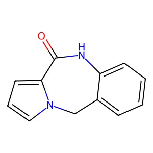 5,10-dihydro-11H-pyrrolo[2,1-c][1,4]benzodiazepin-11-one structure