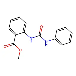 Methyl 2-(phenylcarbamoylamino)benzoate structure