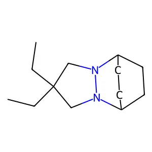 5,8-Ethano-1H-pyrazolo(1,2-a)pyridazine, 2,2-diethylhexahydro- structure