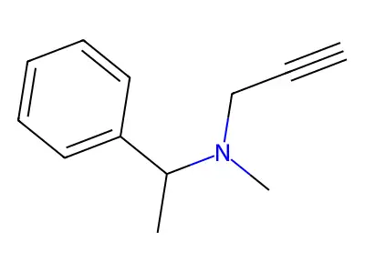 N-Methyl-N-(1-phenylethyl)-2-propynylamine structure